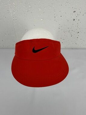 Nike Dri Fit Red Adjustable Visor